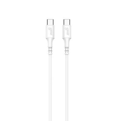 Laddkabel USB-C till USB-C 2.0 3m Kabel Vit