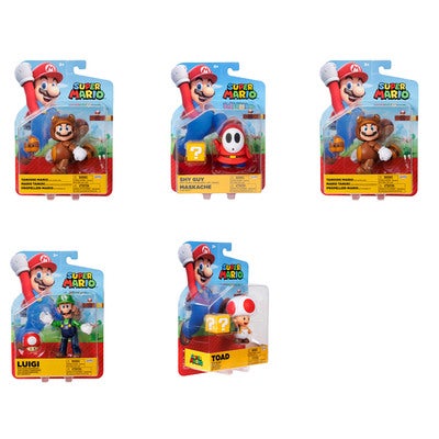 Super Mario Hahmo 4" (Assorted Wave 43)