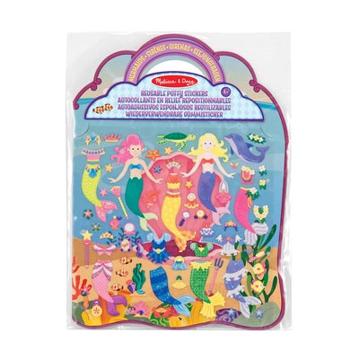 Reusable Puffy Stickers Playset Mermaid