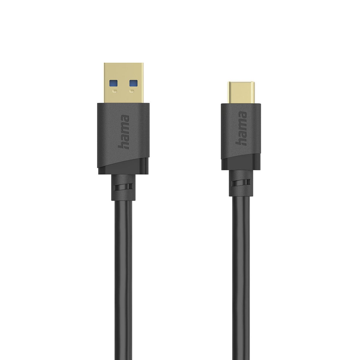 Kaapeli USB-C - USB-A USB 3.2 5 Gbit/s 0.75m Musta