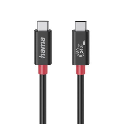 Kabel USB-C USB 4.0 Gen4 80 Gbit/S 240W 1.0M Svart