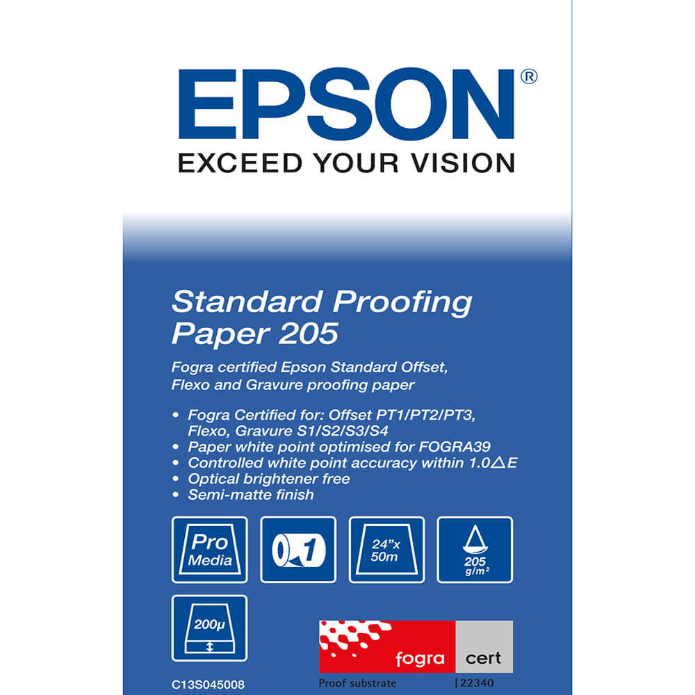 EPSON 24" Standard Proofing Paper 205g, 50m