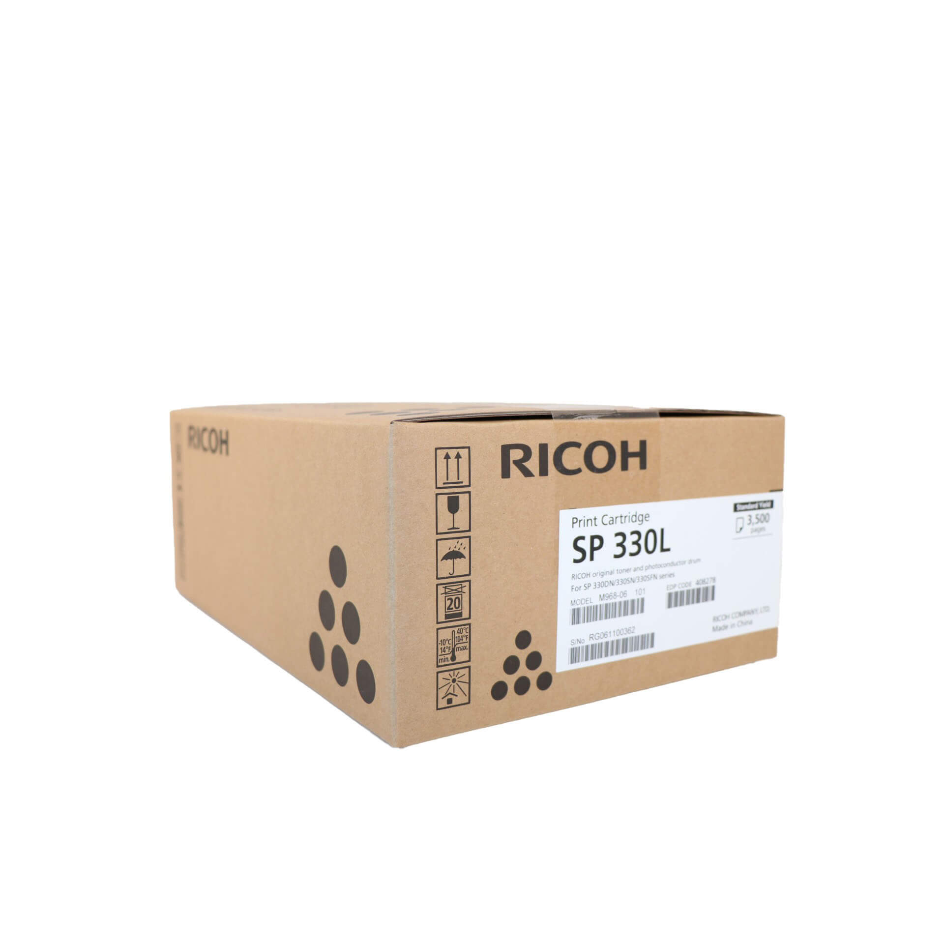 Toner 408278 SP 330L Svart
