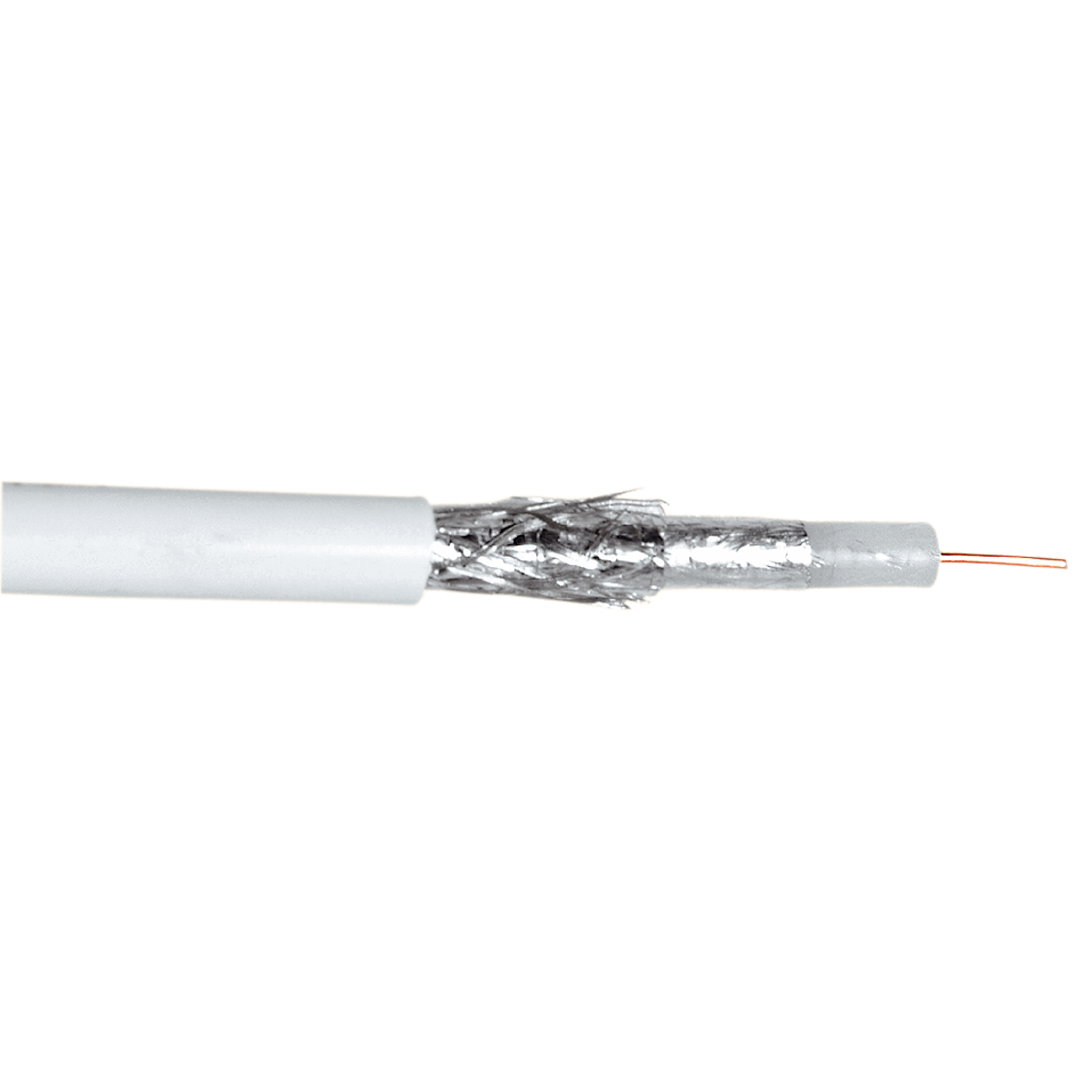 HAMA Kabelrulle Antenn 75dB 1.13mm 6.8mm Vit 100m