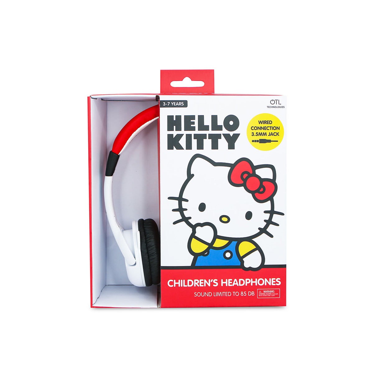 Headphone Hello Kitty On-Ear 85db Wired With Ears - Tura Scandinavia