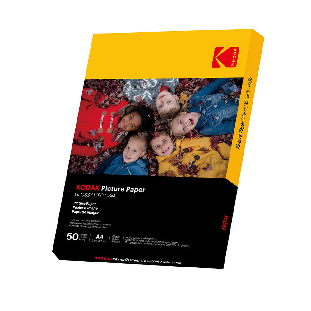 KODAK 21x29,7cm Glossy Photo Paper 180/m² 50 Sheets 