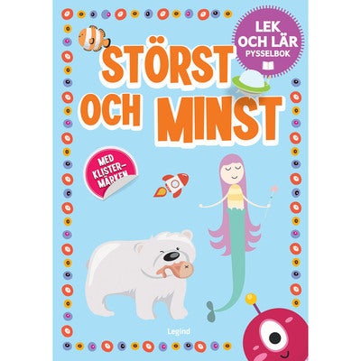 Störst och minst - Pysselbok med klistermärken