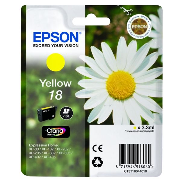 EPSON Ink C13T18044012 18 Yellow Daisy