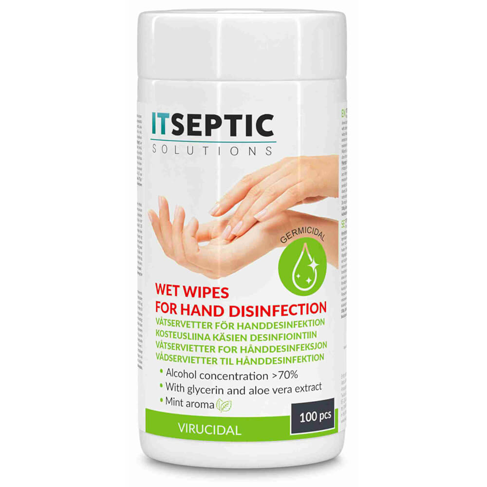 ITSEPTIC Hand Disinfection Wet Wipes Medium >70% Alcohol 13,5x15cm 100 pcs.