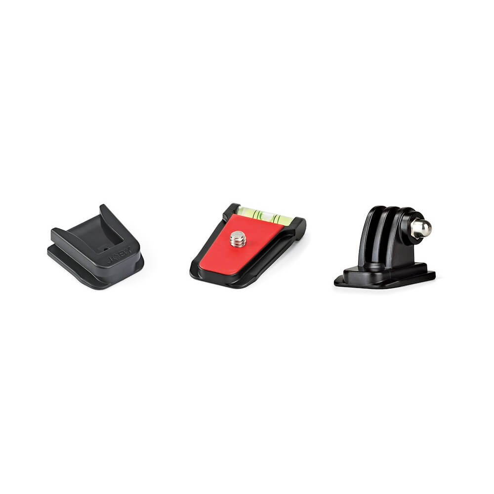 Camera Plate Kit 3K Black, 1/4", Flash Shoe & GoPro