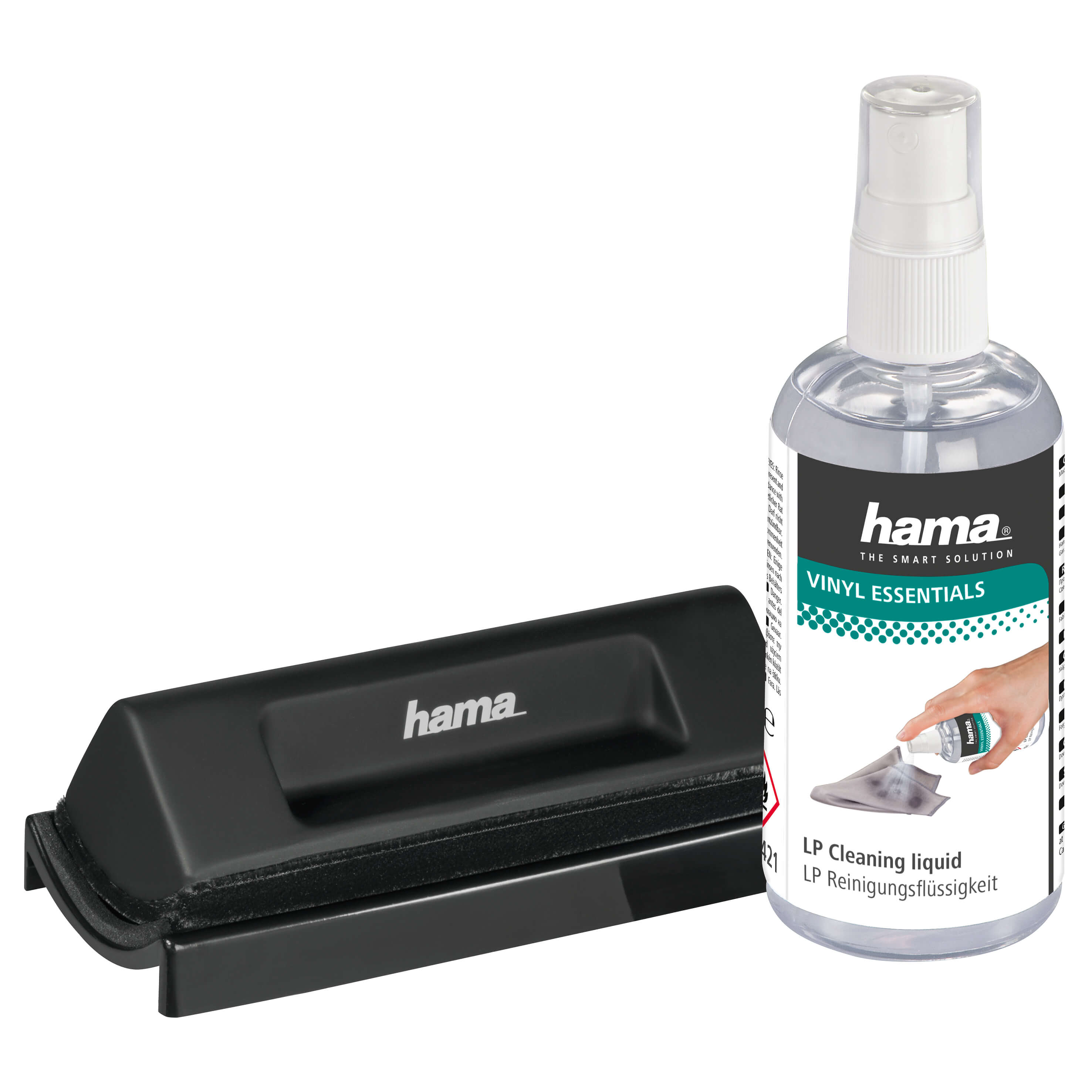 HAMA Record Cleaning Kit, brush + 100ml  