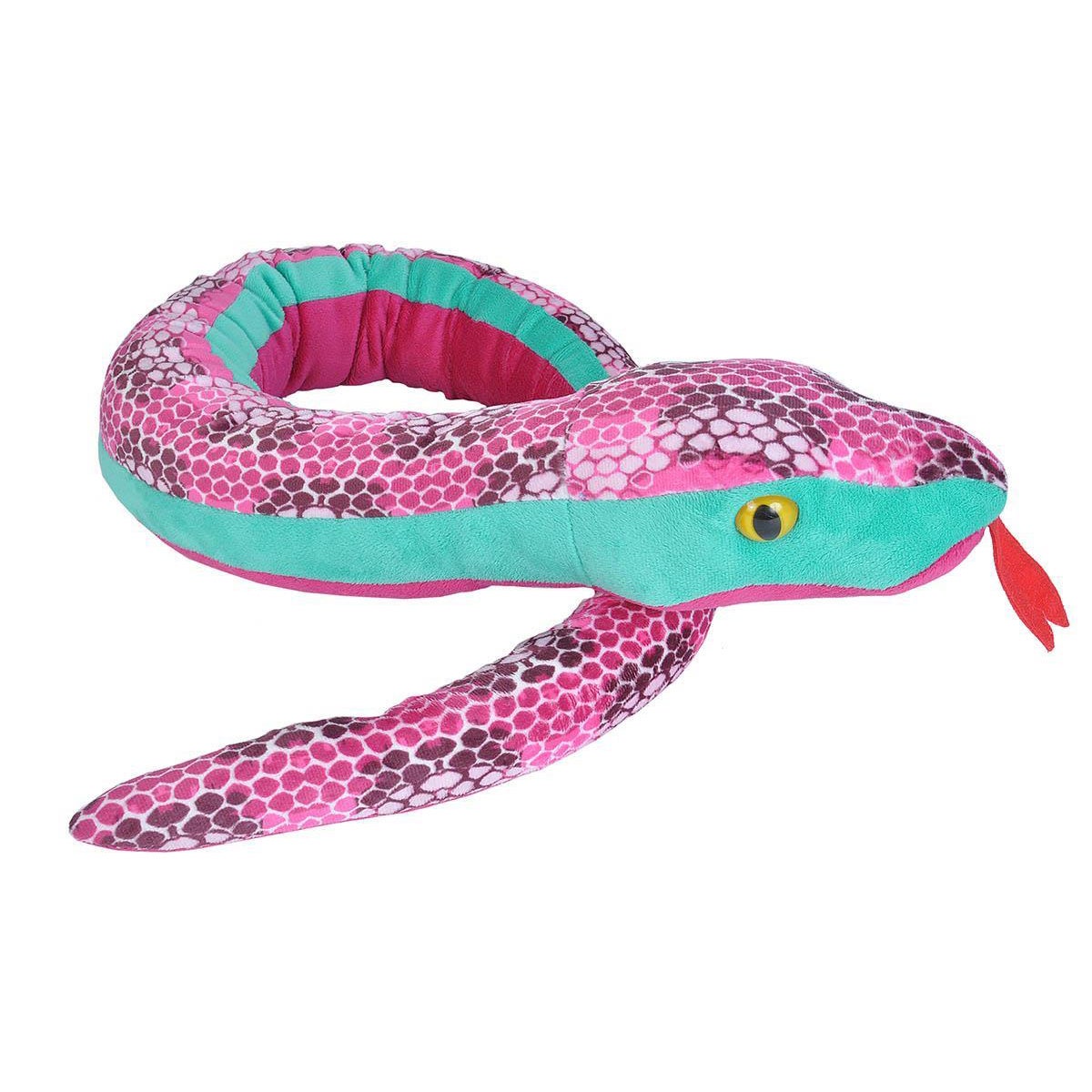 Plush Toy Snakes 137 cm Honeycomb Pink