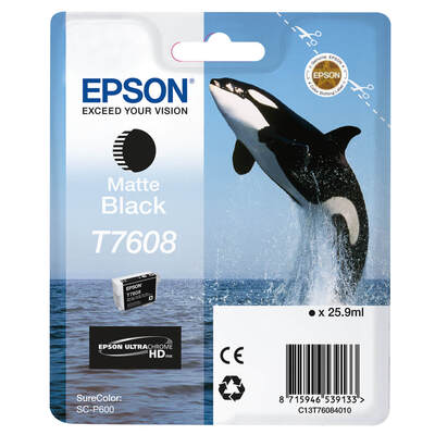 EPSON Ink UltraChrome HD T76084N10 Matte Black