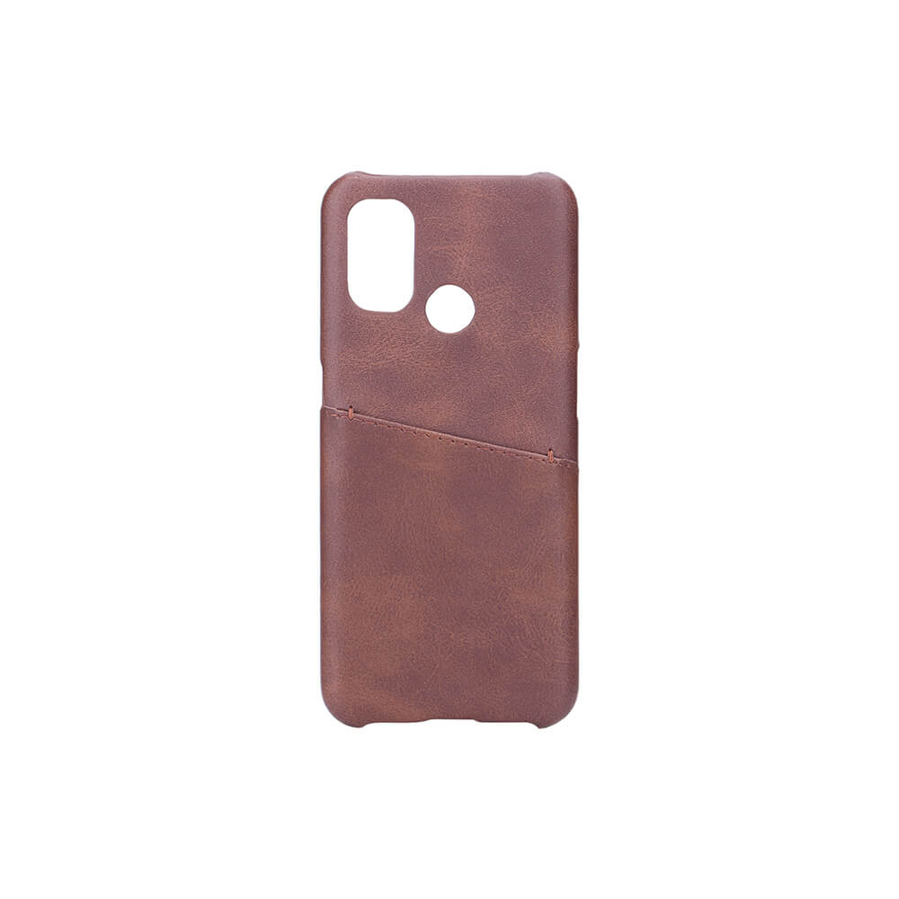 Mobile Cover Brown with Cardpocket Oneplus Nord N100
