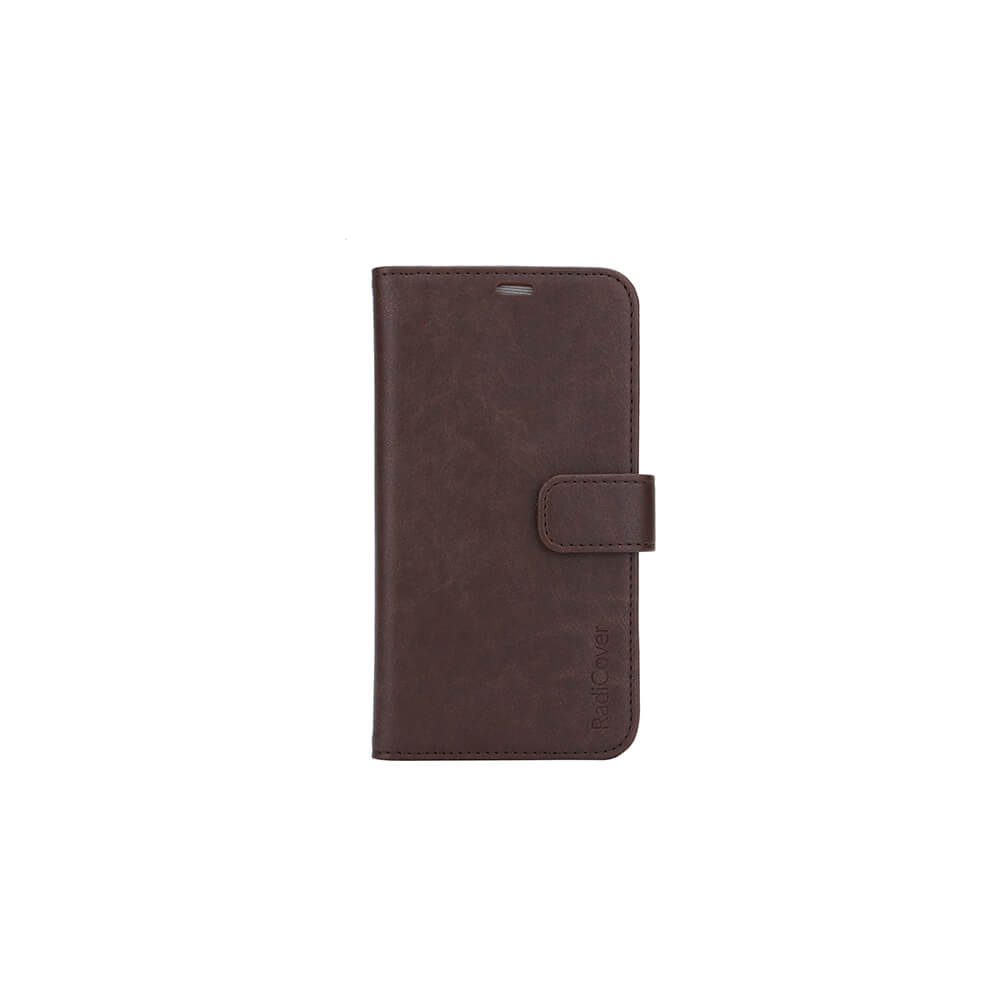 Radiationprotected Mobilewallet PU iPhone 11 Pro Flipcover Brown 3-Led RFID