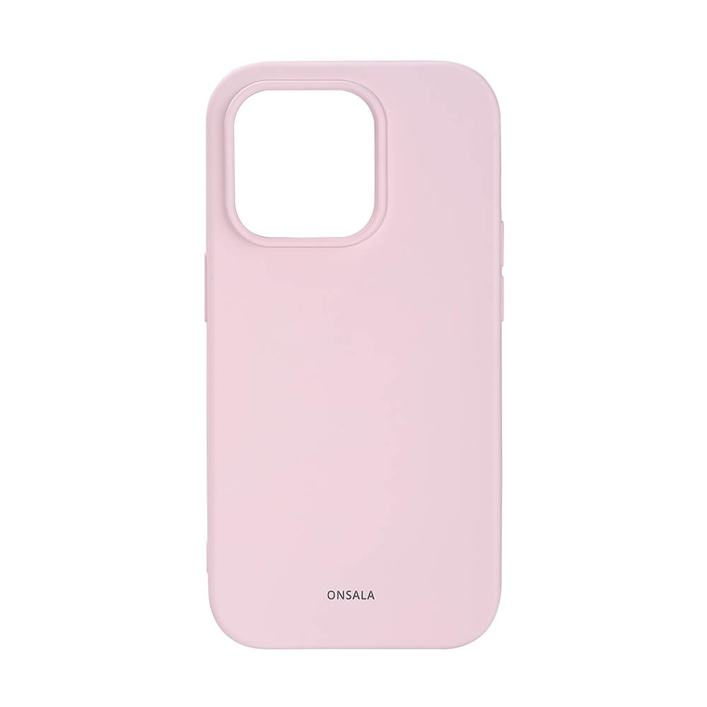 Phone Case Silicone Chalk Pink - iPhone 14 Pro 