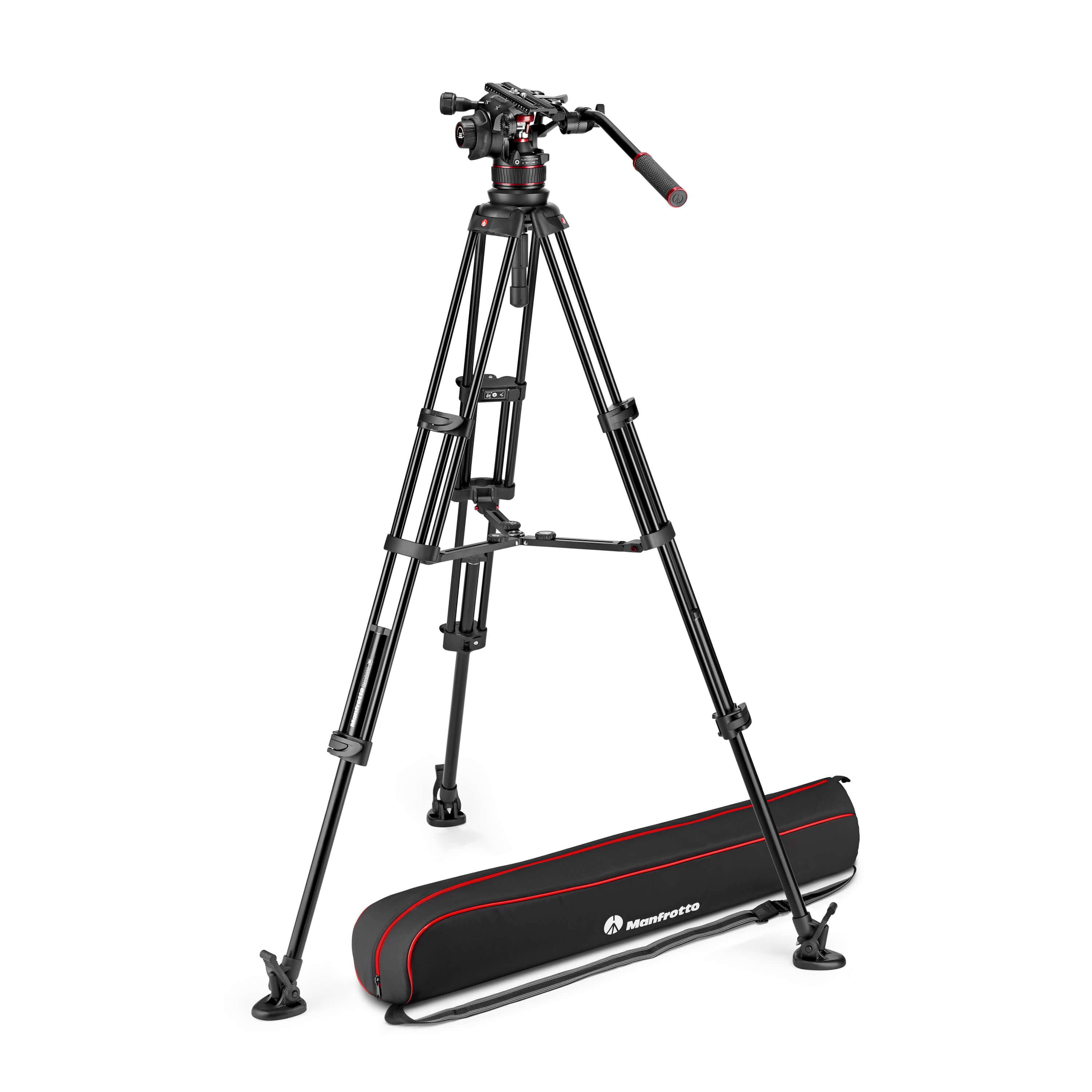 MANFROTTO Video Tripod Kit Nitrotech 612 + Alu Twin MS