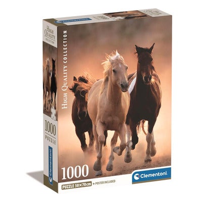 Puslespill 1000 Pcs CB High Quality Collection Running Horses