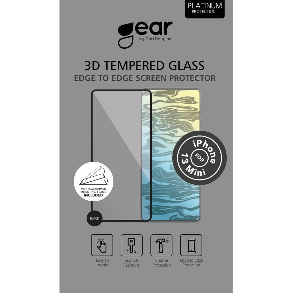 Hærdet Glas 3D Full Cover Sort iPhone 13 Mini