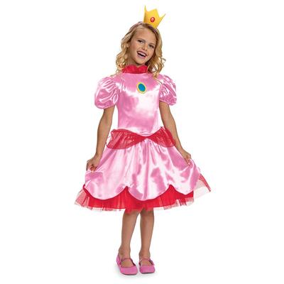 Super Mario Costume Fancy Princess Peach S (4-6)