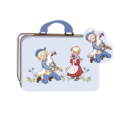 Matkalaukku Vaahteramäen Eemeli - Small Tin Suitcase Sininen