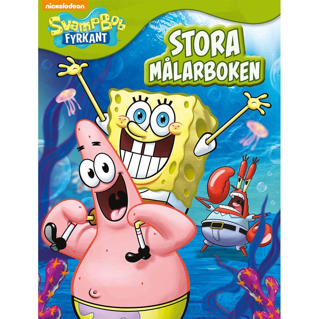 SvampBob Fyrkant: Stora målarboken