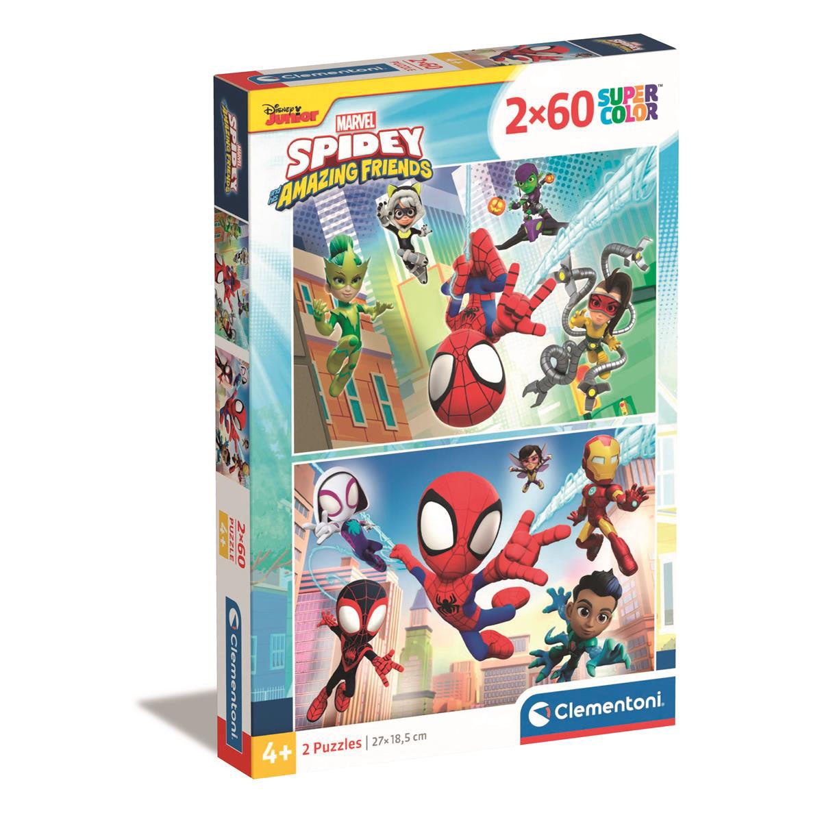 Puslespill 2x60 Pcs Spidey and his Amazing Friends