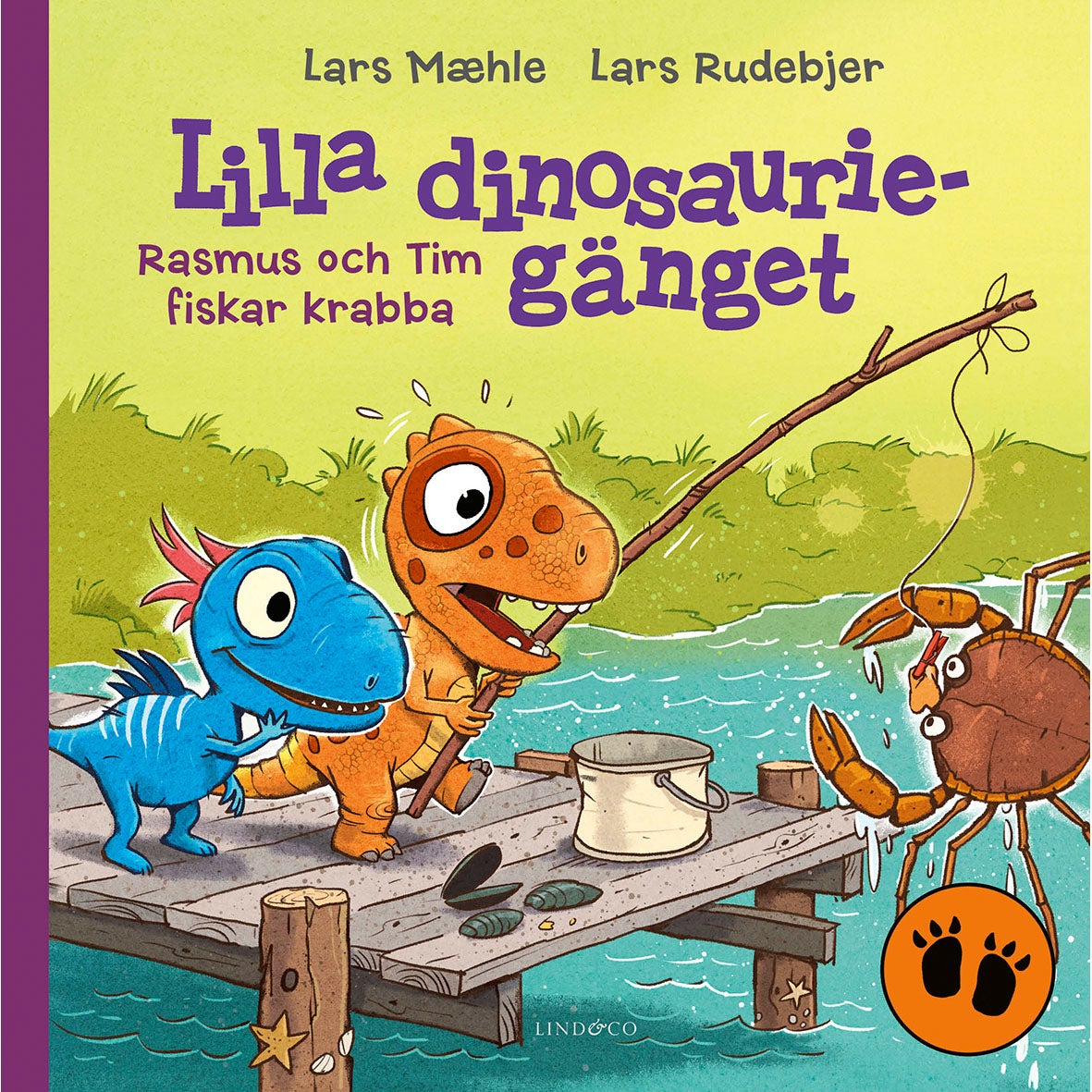 Lilla dinosauriegänget - Bok 2: Rasmus och Tim fiskar krabba