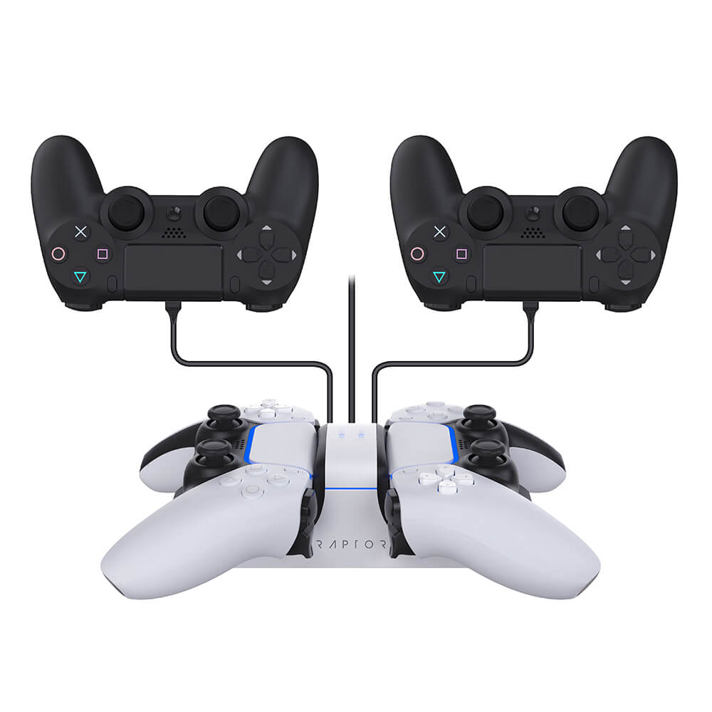 RAPTOR Charger for Controller Dual PS4/PS5