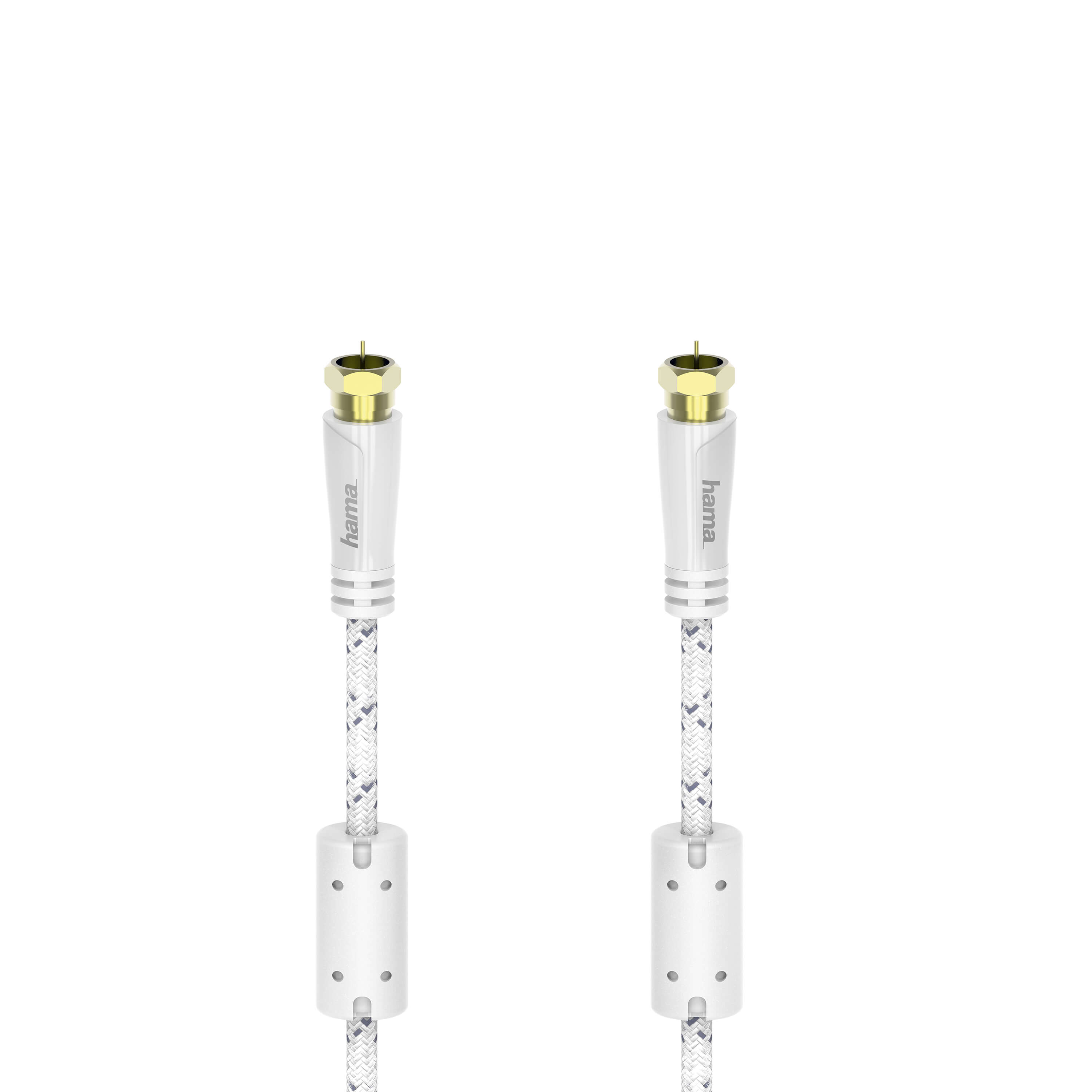 HAMA Antennijohto SAT 120dB F-Plug-F-plug Valkoinen1.5m