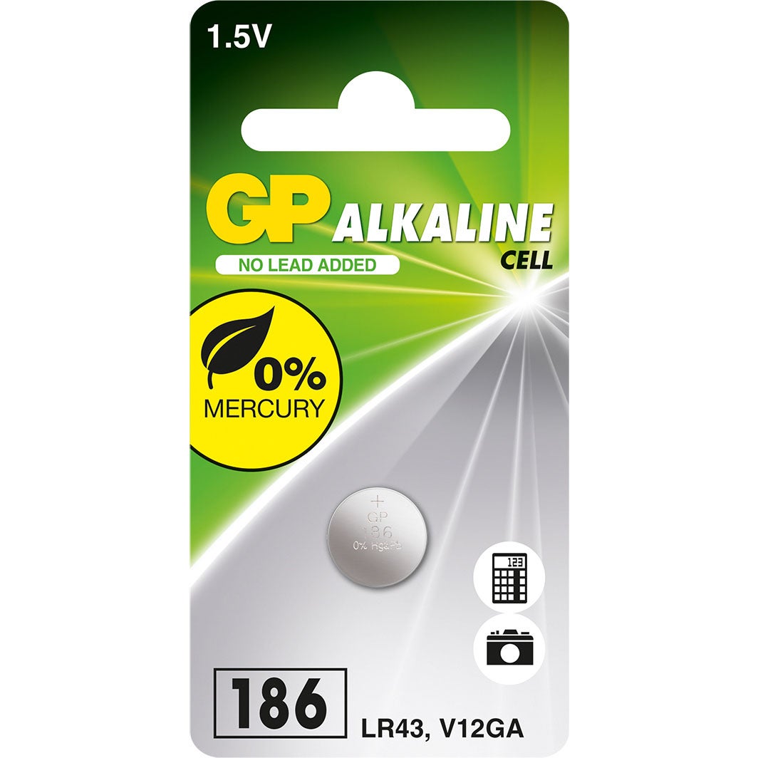 Coin Cell Alkaline 186/LR43 1-Pack
