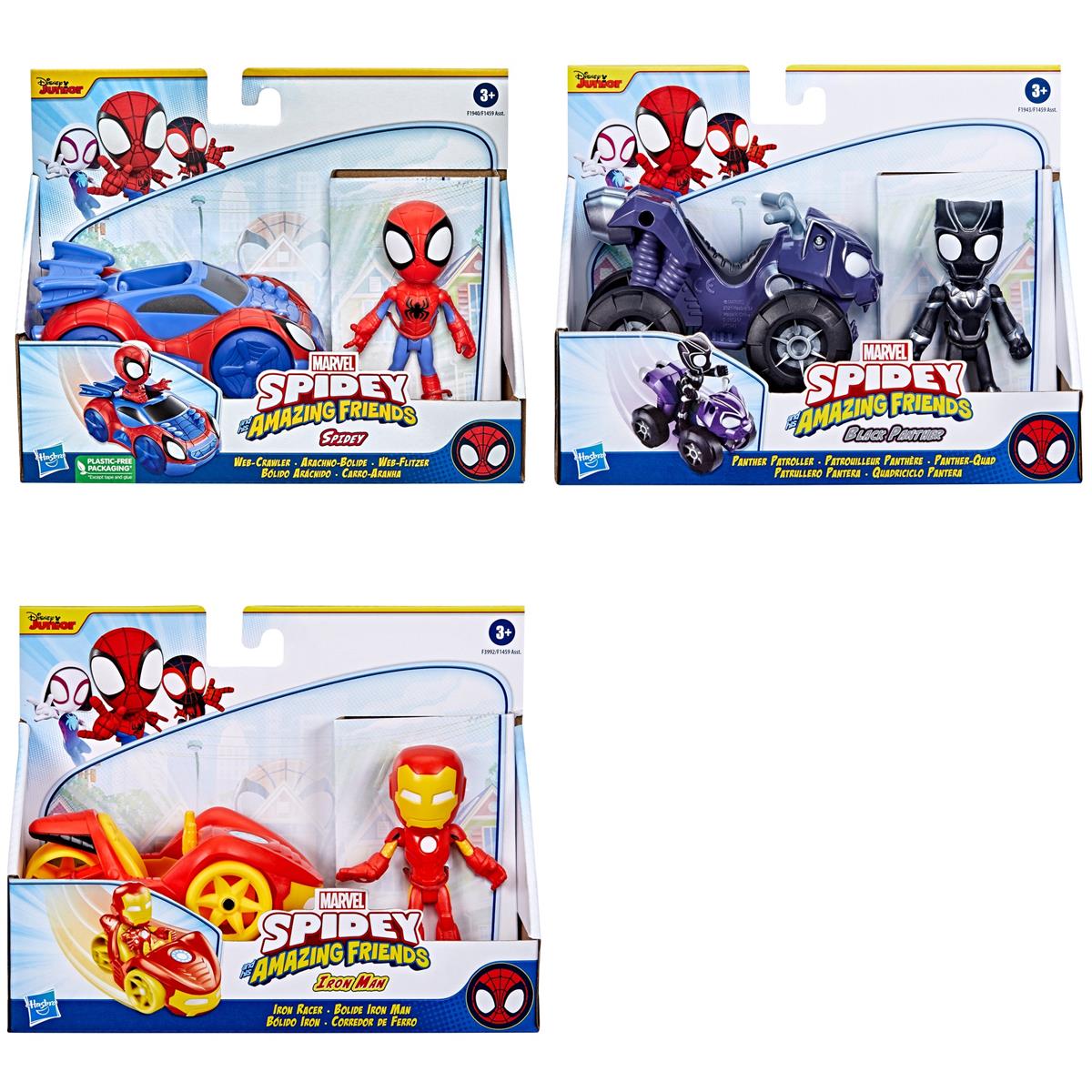 Spidey And His Amazing Friends Vehicle & Figure (Lajiteltu)