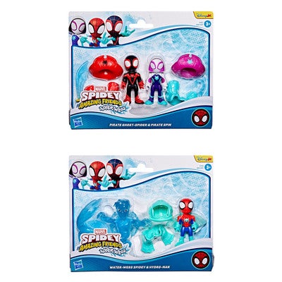 Spidey And His Amazing Friends Water-Webs Spidey & Hydro-Man Toys (Lajiteltu)