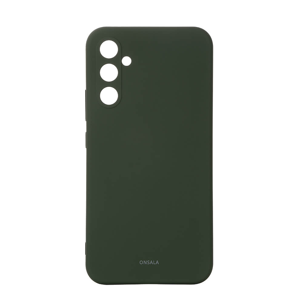 Phone Case with Silicone Feel Olive Green - Samsung A35 5G