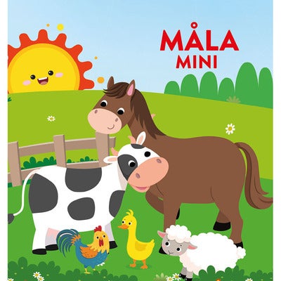Måla mini: Djurungar på 