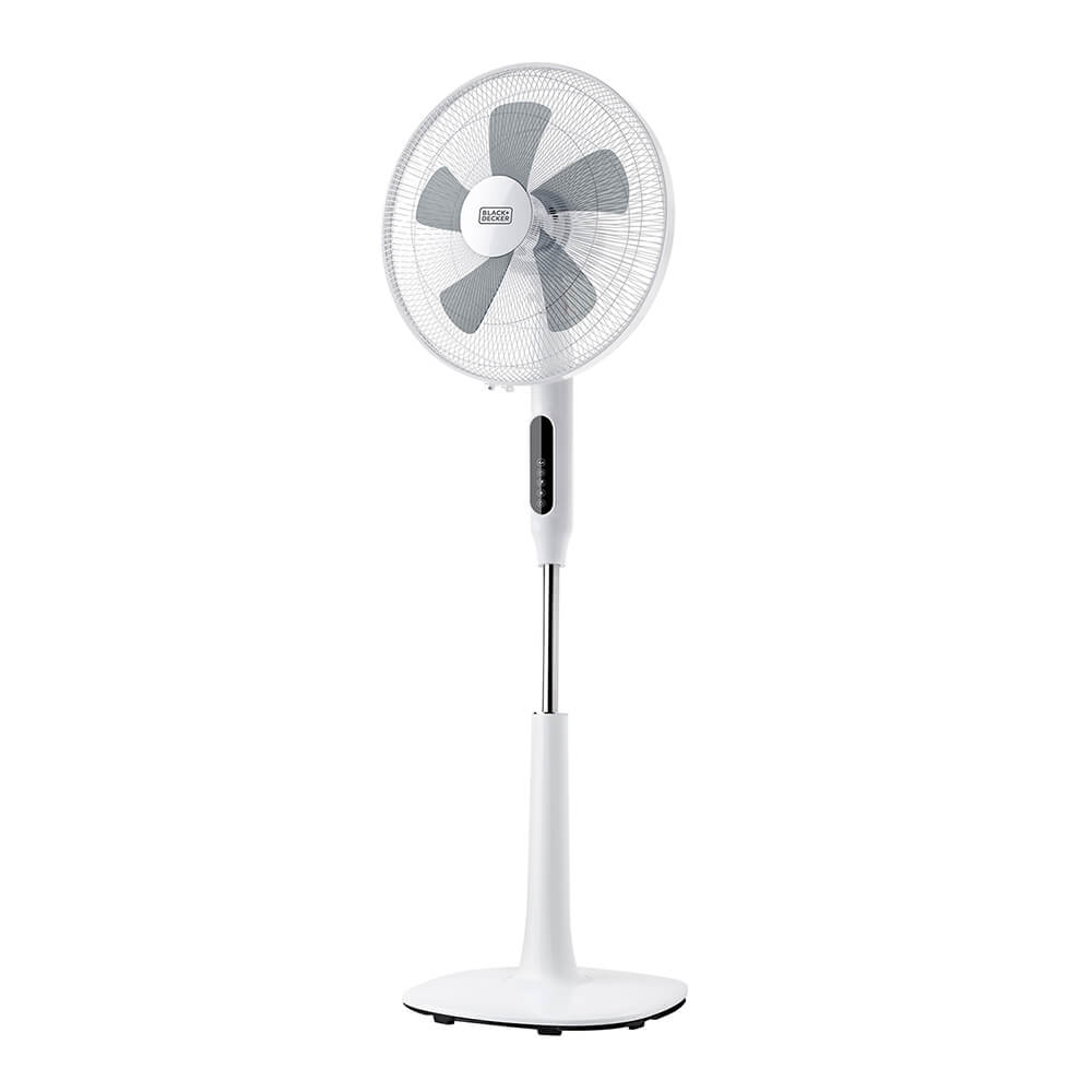 BLACK+DECKER Pedestal Tuuletin LED 5 Lapaa Valkoinen