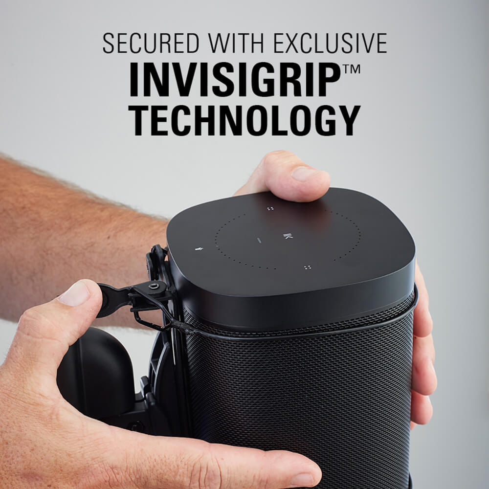Wall Mount for Sonos One SL Play:1 Play:3 Pair Black - Tura