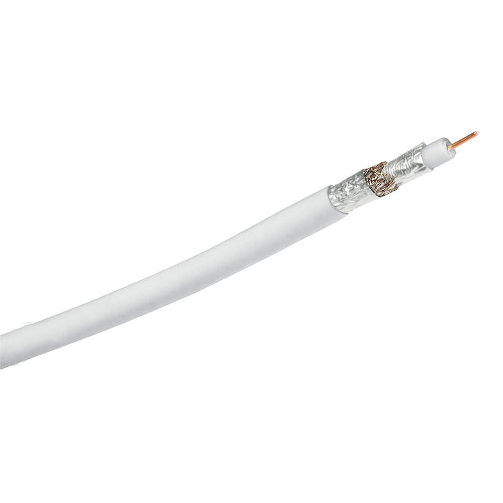 Coaxial Cable 90dB 1.0mm White 100m