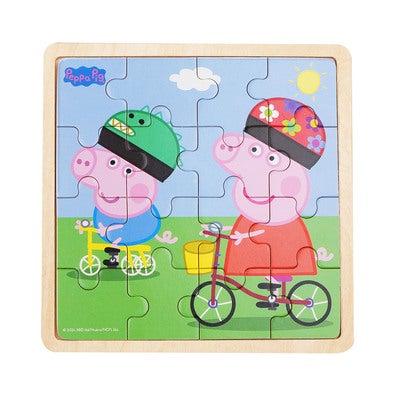 PEPPA PIG Puzzle Wooden  Bicycling 16pcs