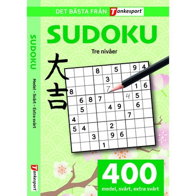 Sudoku - Medel, svårt, extra svårt 