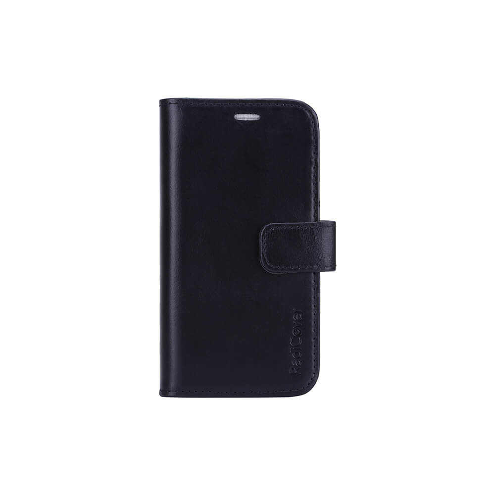 Lompakko iPhone 12 Mini Säteilysuojattu 2in1 RFID Musta