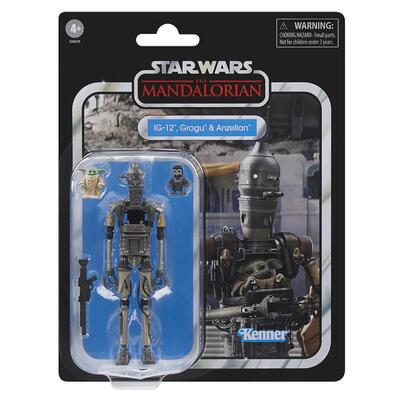 The Vintage Collection 3.75 Inch Figure IG-12, Grogu & Anzellan