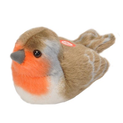 Gosedjur Bird With Sound 18 cm Rödhake