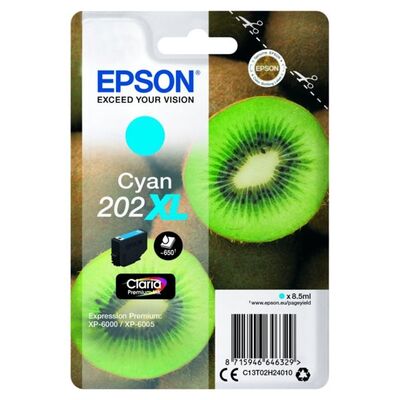EPSON Ink C13T02H24010 202XL Cyan Kiwi