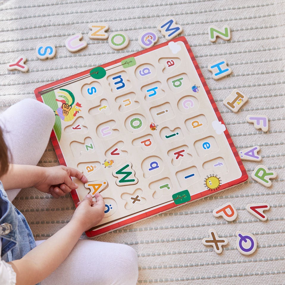 Puzzle 29 Pcs Classic Wooden ABC Puzzle (SE) - Tura Scandinavia