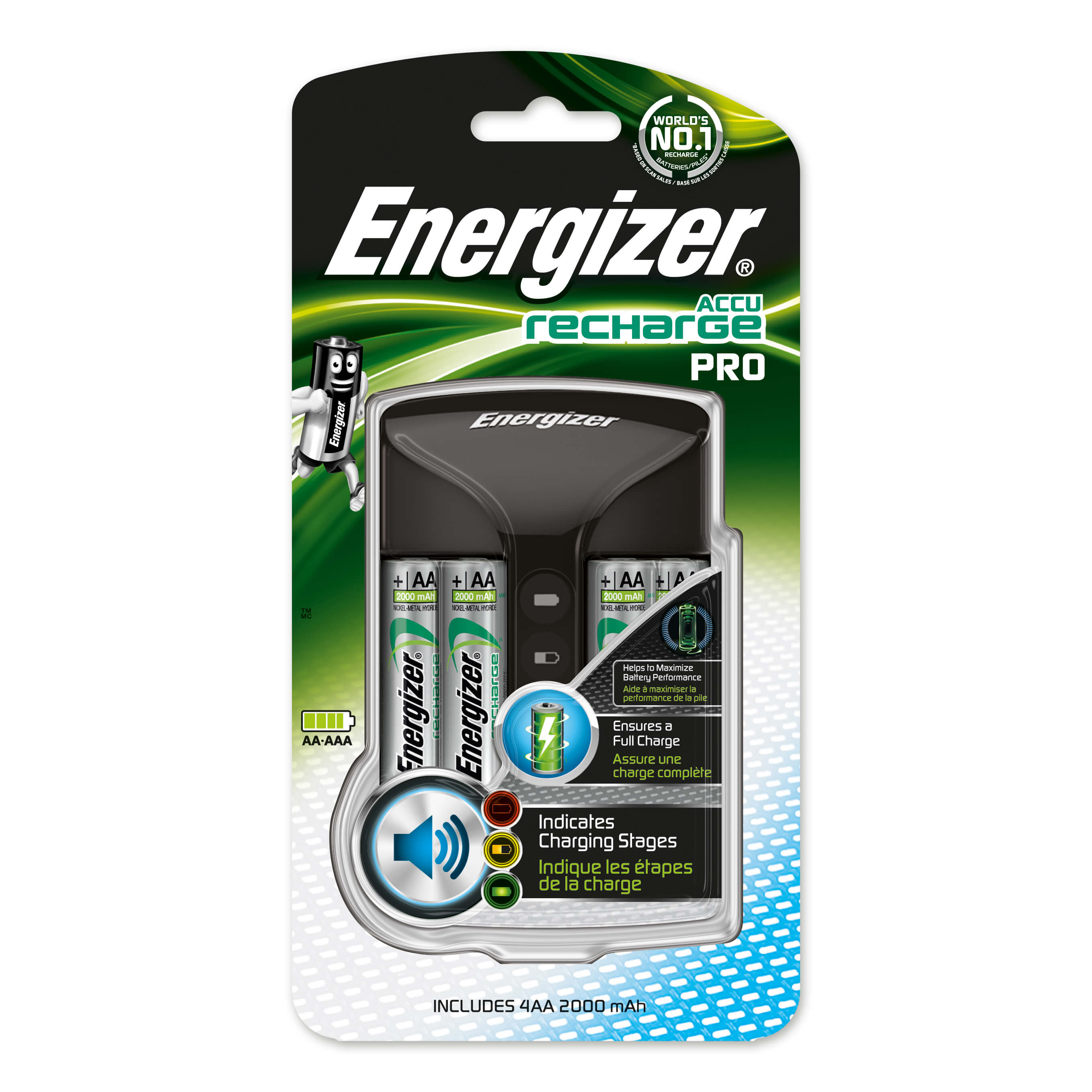 ENERGIZER Battery Charger Pro 4x AA 2000mAh