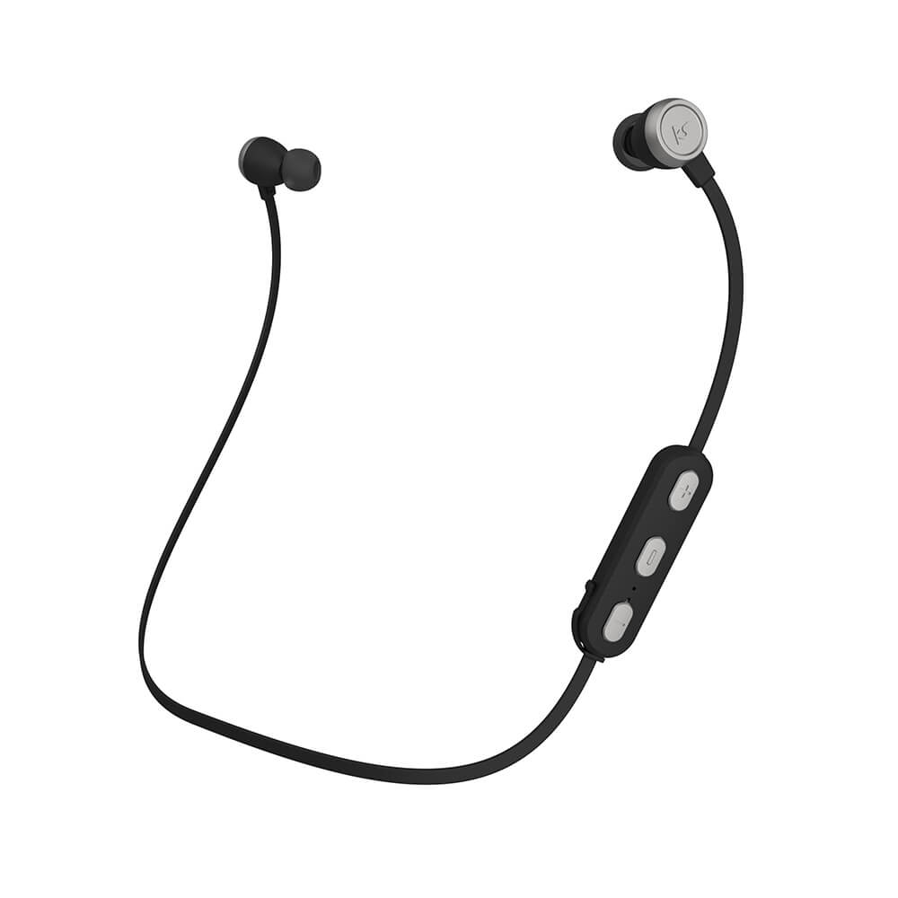 KITSOUND Headphone Hudson In-Ear Wireless Silver