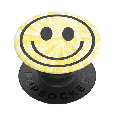 POPSOCKETS Tie Dye Smiley Avtagbart Grip med Ställfunktion