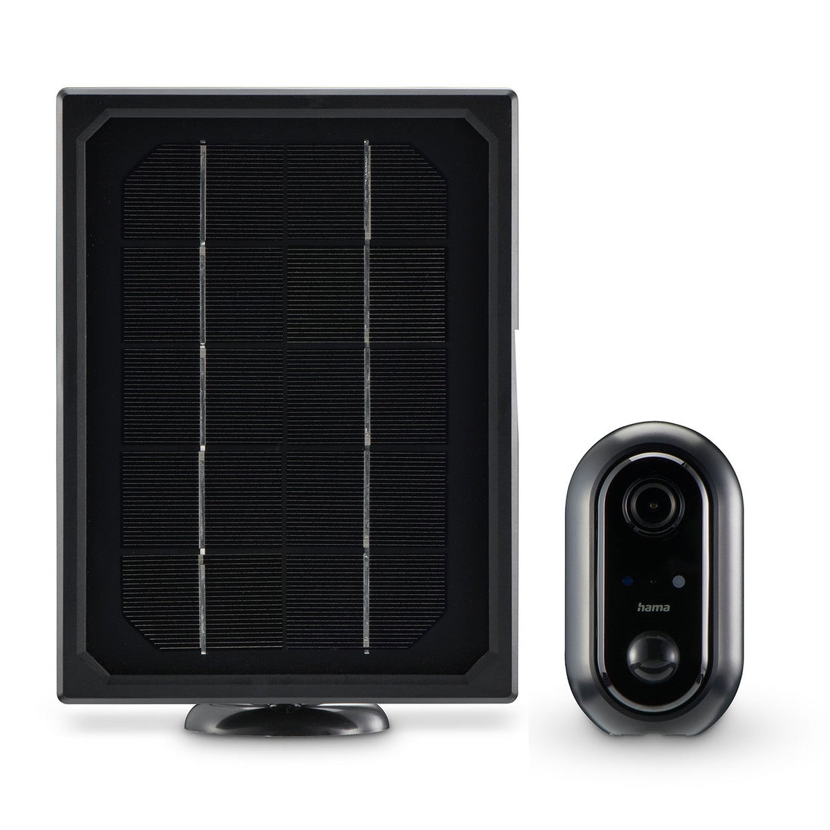 Smart Surveillance Camera Outdoor Solar Black