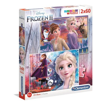 Puslespill 2x60 Pcs Frozen 2